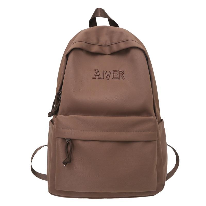 

Шкільний рюкзак Чоловічий рюкзак Жіночий спортивний дорожній водовідштовхувальний рюкзак великої місткості для школярів темно-коричневого кольору