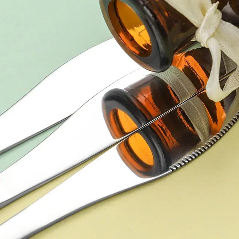 Portable Tableware 410 Stainless Steel Spoon Knife and Fork Three-piece Set Household Simple Student Dormitory Tableware Set Fit