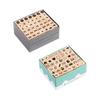 Wooden Stamps Notebook Stamps Set of 42 Numbers & Days of the Week Deco Stamps Weather Expression Geometric Shapes Daily Stamps Boxed Notebook Stamps