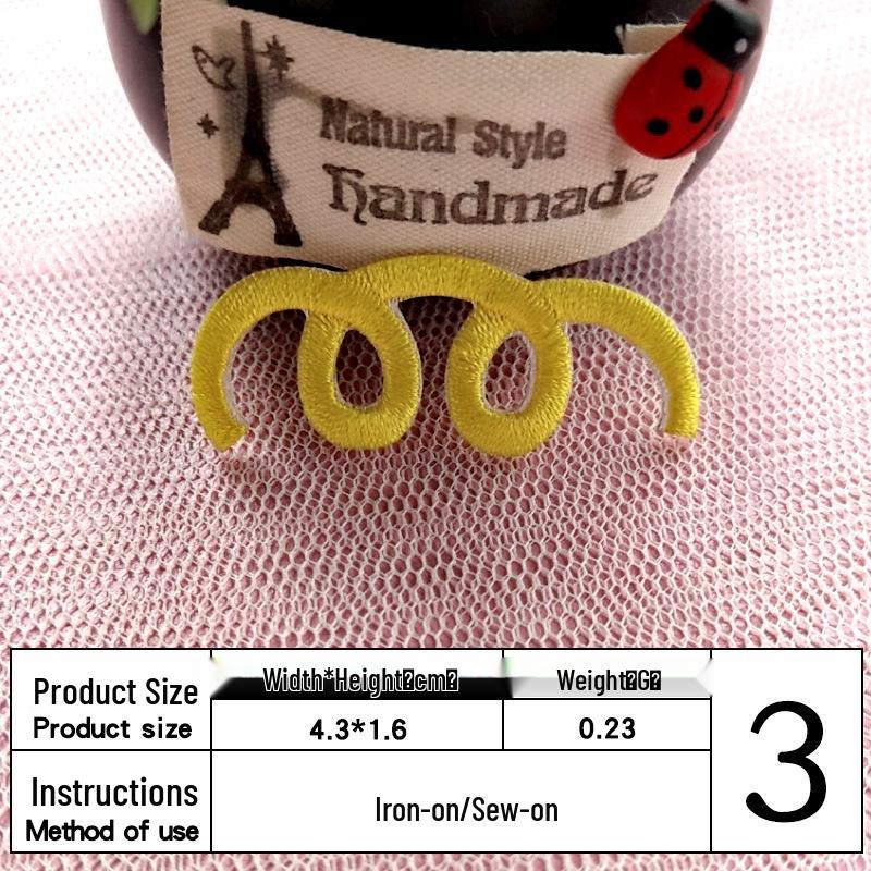 In Stock: Cute Mini Star Embroidery Patch for Clothing Decoration