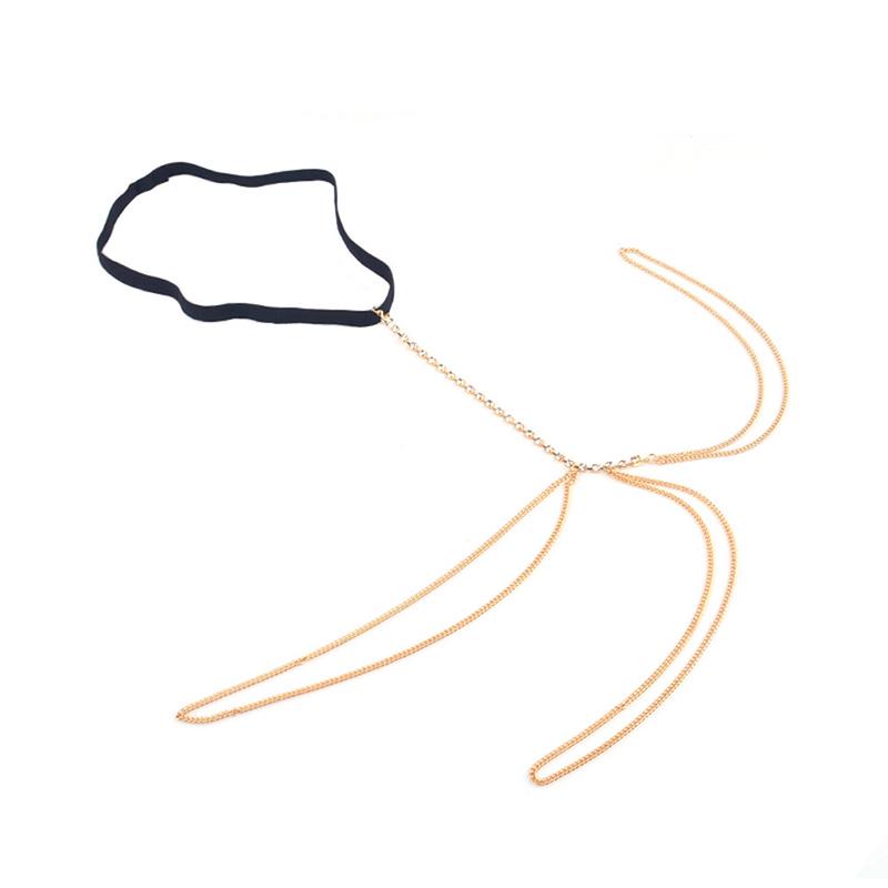 

Sexy Women Thigh Leg Chain Jewelry Bikini Beach Harness Body Chain Gift золотой