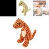 Plush Sound Toy For Dogs And Cats Durable And Chewable Pet Toy For Teeth Grinding And Stress Relief Orange