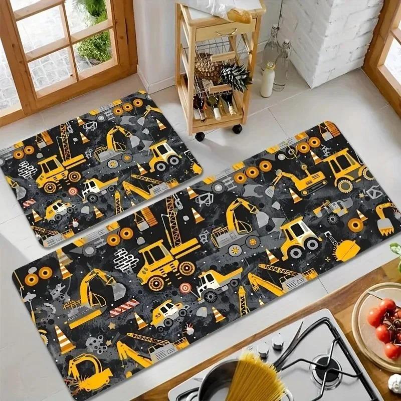 1PC Wolf Pattern  Kitchen Rugs Non-Slip Home Door Mats Pop Design Bathroom Rugs Bath Mat Carpet for Home Sink Laundry Decor