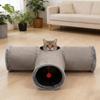 Cat Tunnel Maze Puzzle Interactive Foldable Flexible Cat Play Tunnel For Kitten Pet Christmas Halloween Birthday Party