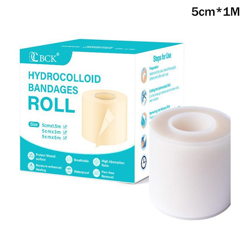 1 Rolle Ultra-dünne Hydrokolloid-Pflaster Wundpflaster Klebend Atmungsaktiv Wasserdicht Transparentes Pad Unterstützt die Wundheilung