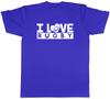 I Love Rugby Unisexs Unisex TShirt Tee