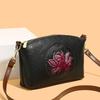Lychee Pattern Embossed Messenger Bag Women's Shoulder Shell Bag