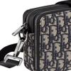 Dior Borsa a tracolla con monogramma ricamato classico obliquo Borsa a pochette in tessuto tecnico Borse da uomo Nero 2OBBC119YSE-H05E