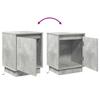Nightstand 2 pcs Concrete Grey 39 x 34.5 x 50 cm Particleboard