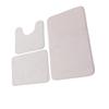 3 Pieces Toilet Mat Set Non Slip Water Absorbent Washable Bathroom U Shaped Toilet Rug Set for Home Toilet Training