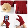 Men's Winter Double-layer Gloves, Warm and Cold-proof, Piled and Thickened Wool, Knitted Acrylic Fabric