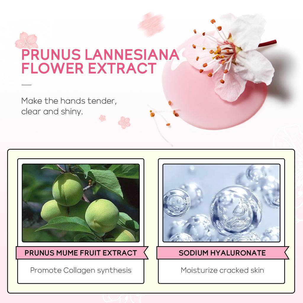 LAIKOU Handcreme Sakura Feuchtigkeitsspendend und Reparierend Raue Handhaut Handpflege