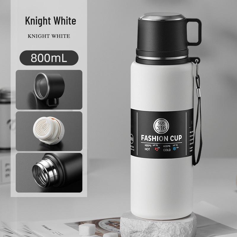 Portable Large-Capacity Double-Wall Insulated Stainless Steel Water Cup