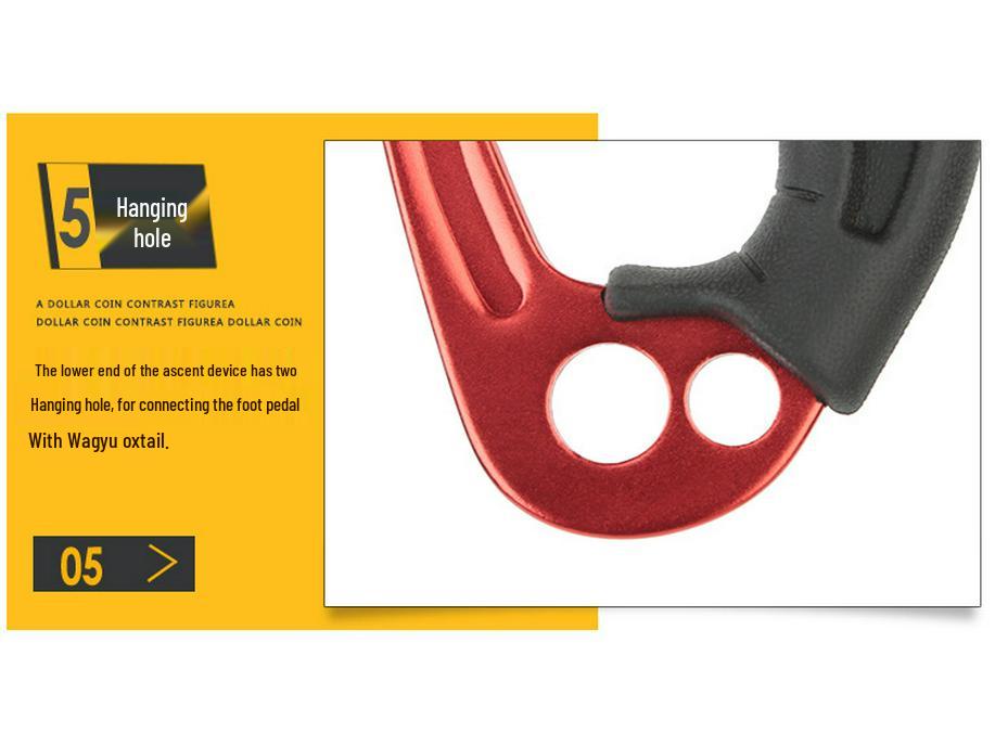 Naiteli Climbing Hand Ascender: Left/Right Hand for Rock, Mountaineering, Ice