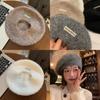 Stylish Wool Beret For Women Winter Warmth Elegant Design Large Head Fit