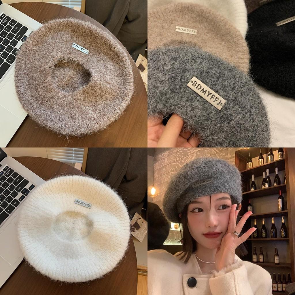 Stylish Wool Beret For Women Winter Warmth Elegant Design Large Head Fit