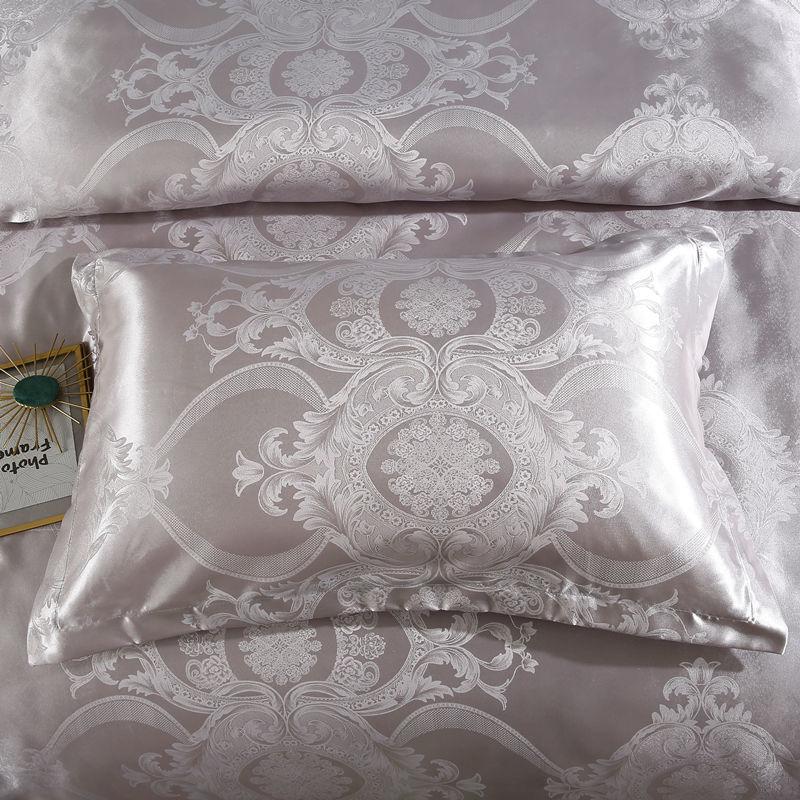 2PCS Europejski styl luksusowe żakardowe koperty poszewki na poduszki 48x74cm Poszewka na poduszkę dla dorosłych Poszewka na poduszkę dekoracyjna satynowa poszewka na poduszkę