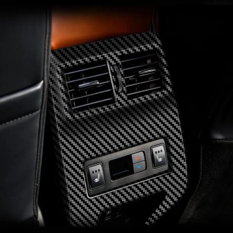 For Mitsubishi outlander   2024 ABS Carbon Fiber Rear Air Conditioning Outlet Decoration Cover Trim car Accessories Cuty