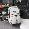 Schoolbag Junior high school college students class schoolbag Korean version leisure large capacity Harajuku school commute storage backpack