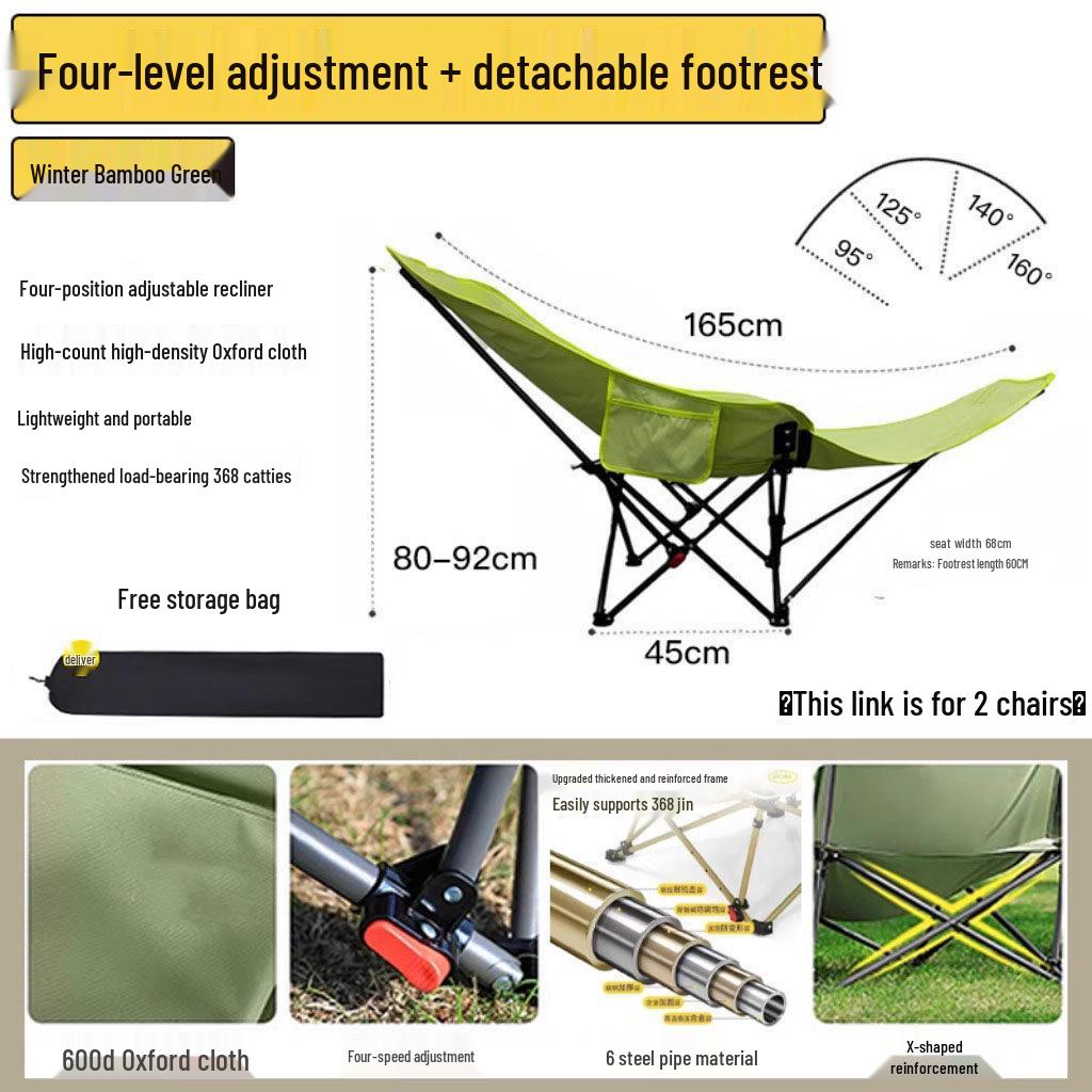 Portable Folding Office, Camping, and Beach Recliner Chair