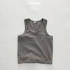 Kids Summer Thin Round Neck Cotton Sleeveless Tank Top For Toddler Boys And Girls