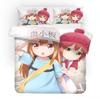 Luxury New 3D Print Anime Girls Bedding Set Cells At Work Duvet Cover Pillowcase Cartoon Comforter Cover Set for Teens Boys