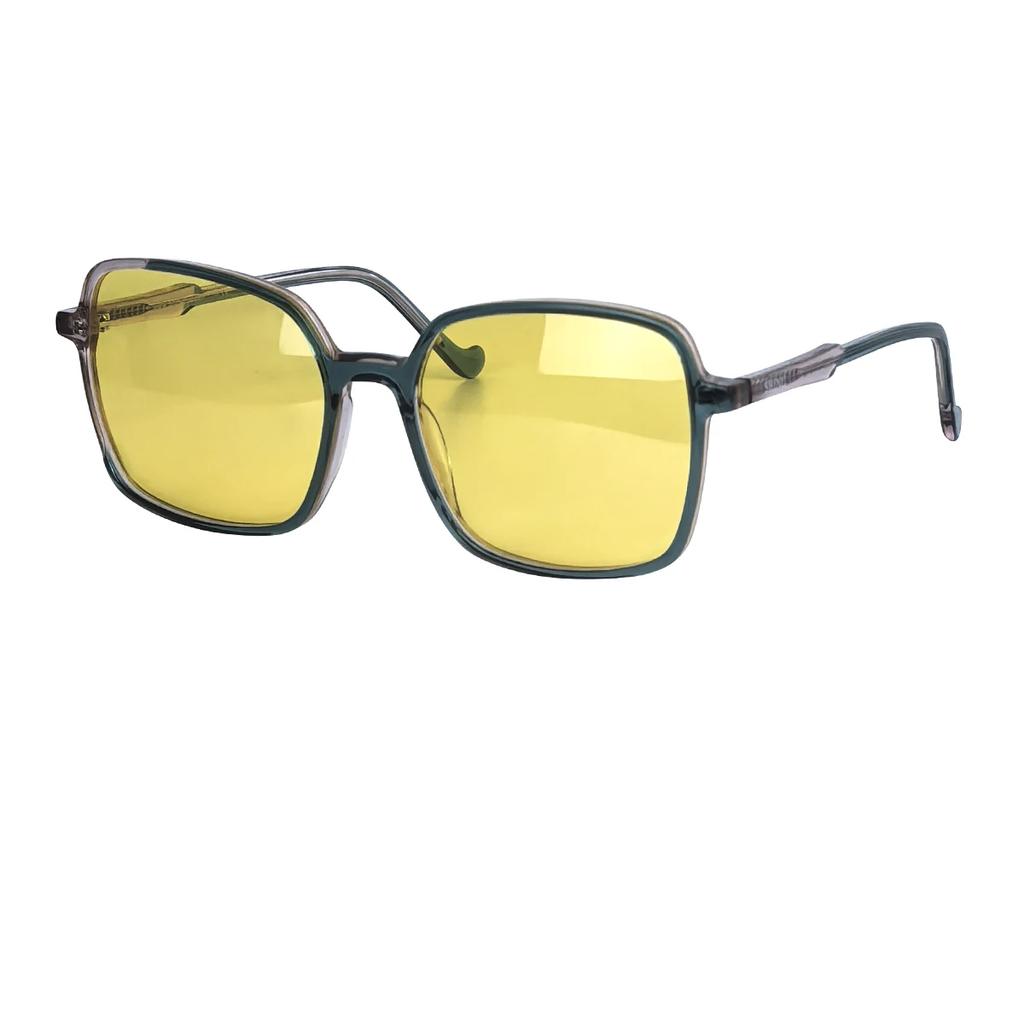 Big Square Acetate Frame Sunglasses Women Anti Blue Light Lens Night Vision Driving Glasses Stylish Eye Protection
