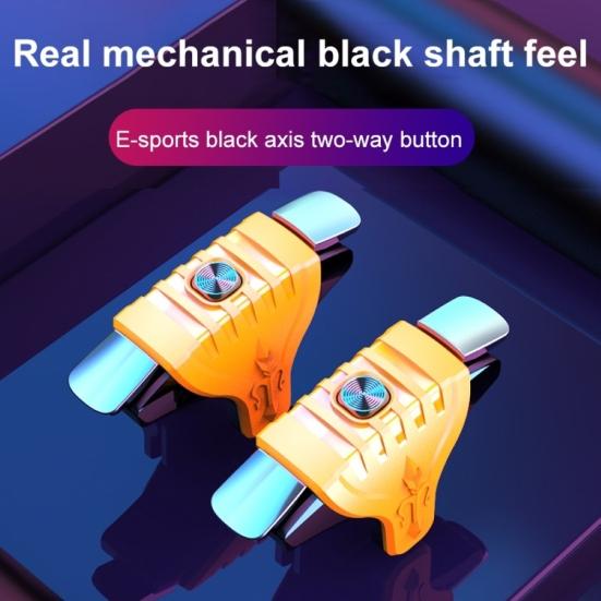 2 Stück F01 Metall Spiele Trigger Controller Tasten Mobiles Gamepad für PUBG
