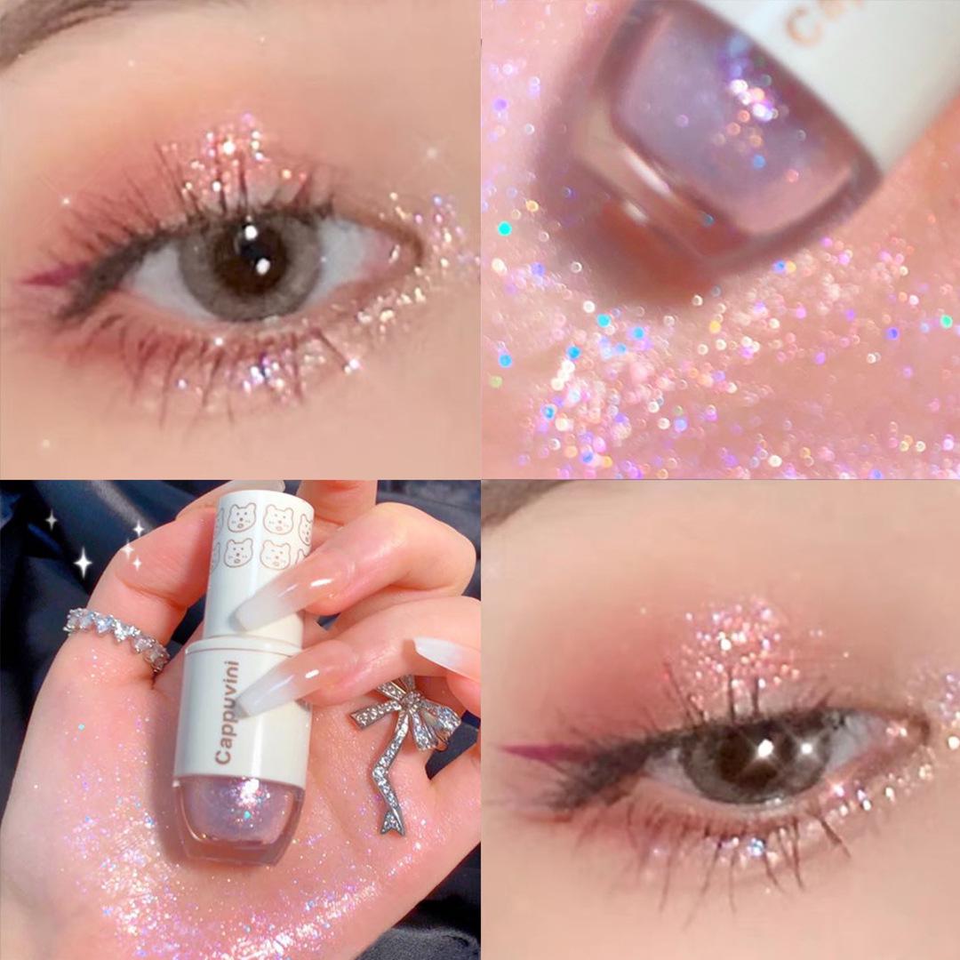 Cappuvini Little Bear CP53 Liquid Eyeshadow & Highlighter - Shimmer Pearlescent Mermaid Pearl