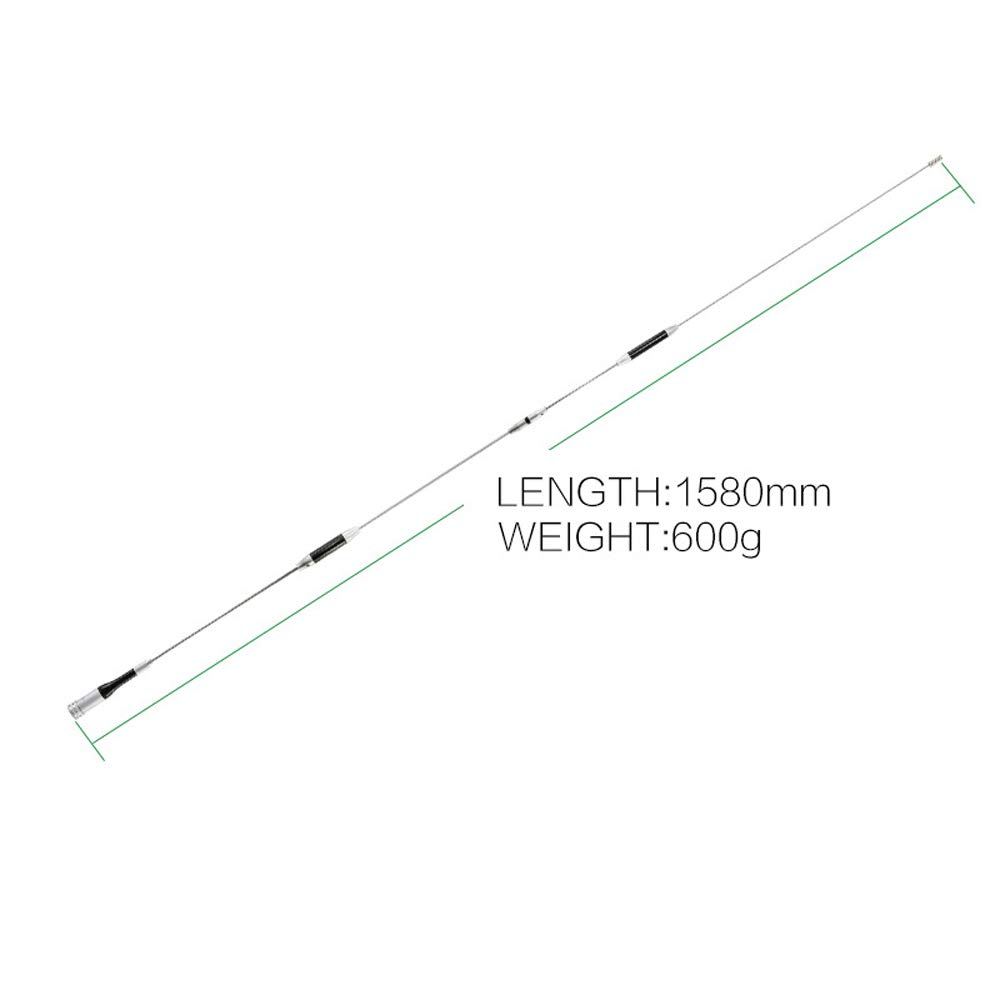 COOGUY Mobile Antenna Car High Gain Repeater Compatible Total Length 158cm 2 Band Amateur Radio Short SG-7900 144/430MHz
