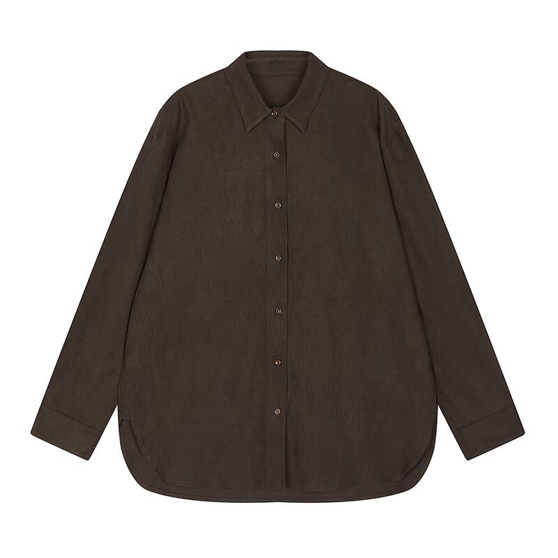 JNBY 2025 Winter Faux Leather Shirt