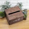 Wooden Wedding Card Box with Slot & Lid | Decorations for Reception for Wedding Gifts & Money | Baby & Bridal Shower, Graduation