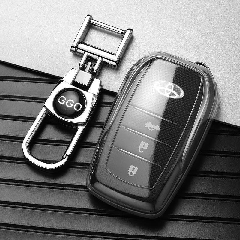 Transparent Toyota Keychains for Camry, RAV4, Crown, and Corolla Cars