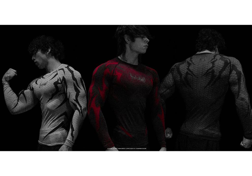 Breathedivinity Heren Sneldrogend Longsleeve Bedrukt Hardloopshirt