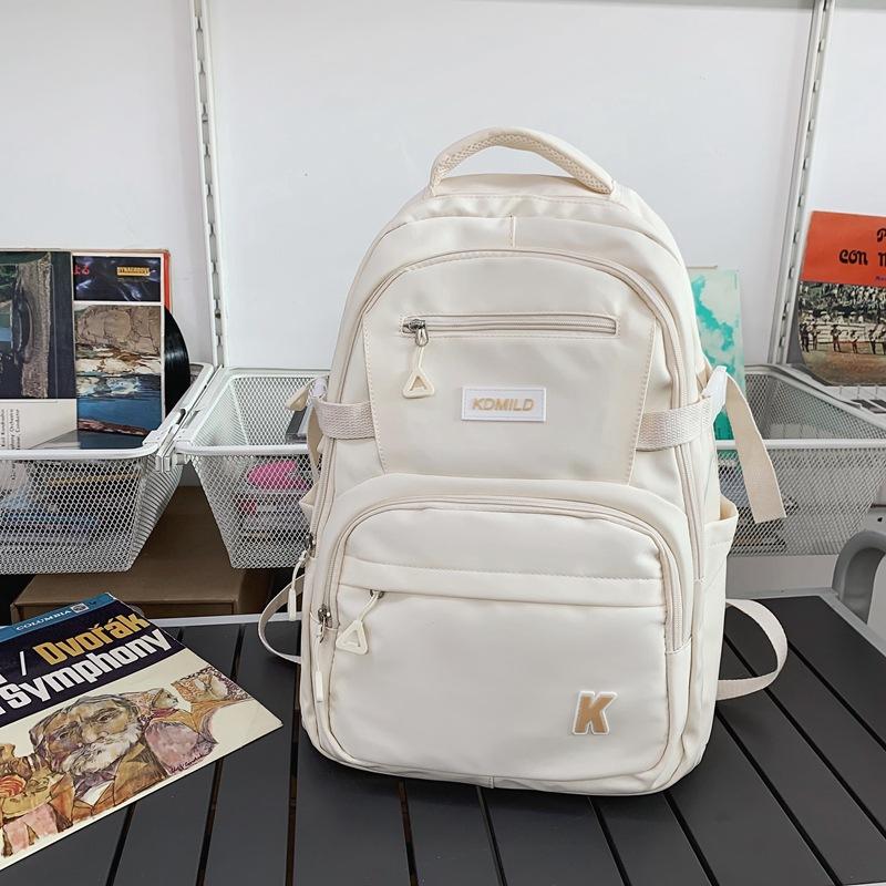 

Рюкзак женский большой вместимости, школьный рюкзак для школьников средней школы, мужской белый