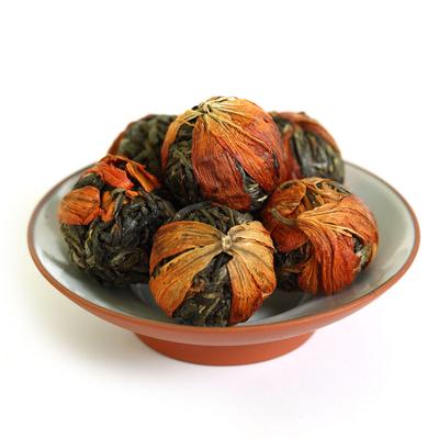 HelloYoung 100g 2017 rok Kwiat Lilii Yunnan Bulang Pu'er Puerh Herbata Surowa Piłka Tuo