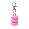Practical Donut Silicone Keychain Cap Accessories Portable Durable Holder Keychain Compatible For Lipgloss Storage And Balm Cap