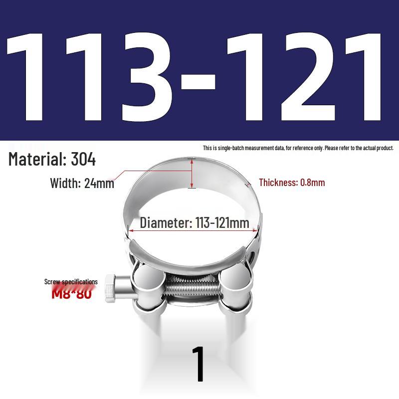 304 Stainless Steel Heavy Duty European Band Clamp for Water Pipe Fixation