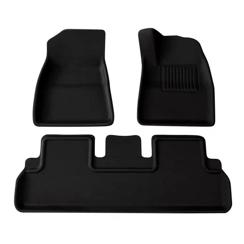 Non-Slip XPE TPE Floor Mats & Trunk Mat for Tesla Model 3/Y, Left & Right-Hand Drive, with Backrest & Foot Pads