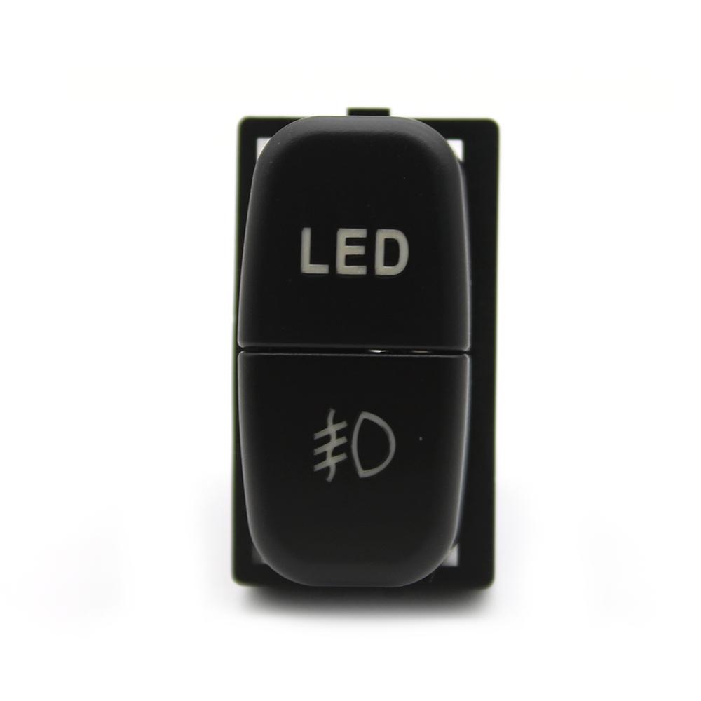 1 PC LED Light Dual Key Switch Front Rear Fog Light Button Radar Power ON OFF Button for Mitsubishi Pajero LED Fog