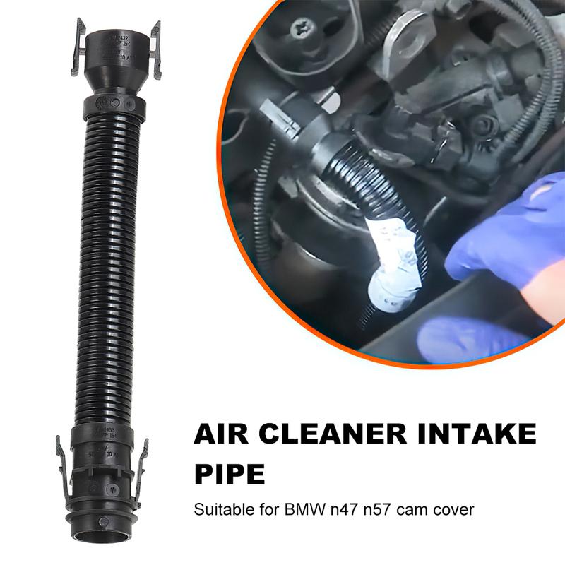 Car Air Filter Intake Manifold Black Breather Pipe Hose 13717803842 Black Rocker Cam Cover Intake Manifold for BMW N47 N57 1 3 7