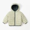 Winter Children Thickened Hooded Casual Jacket Cotton Coat Boys Girls Soft Kids Baby Puffer Jacket Student Outdoor School Coat