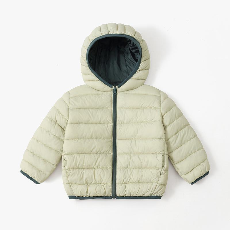 Winter Children Thickened Hooded Casual Jacket Cotton Coat Boys Girls Soft Kids Baby Puffer Jacket Student Outdoor School Coat