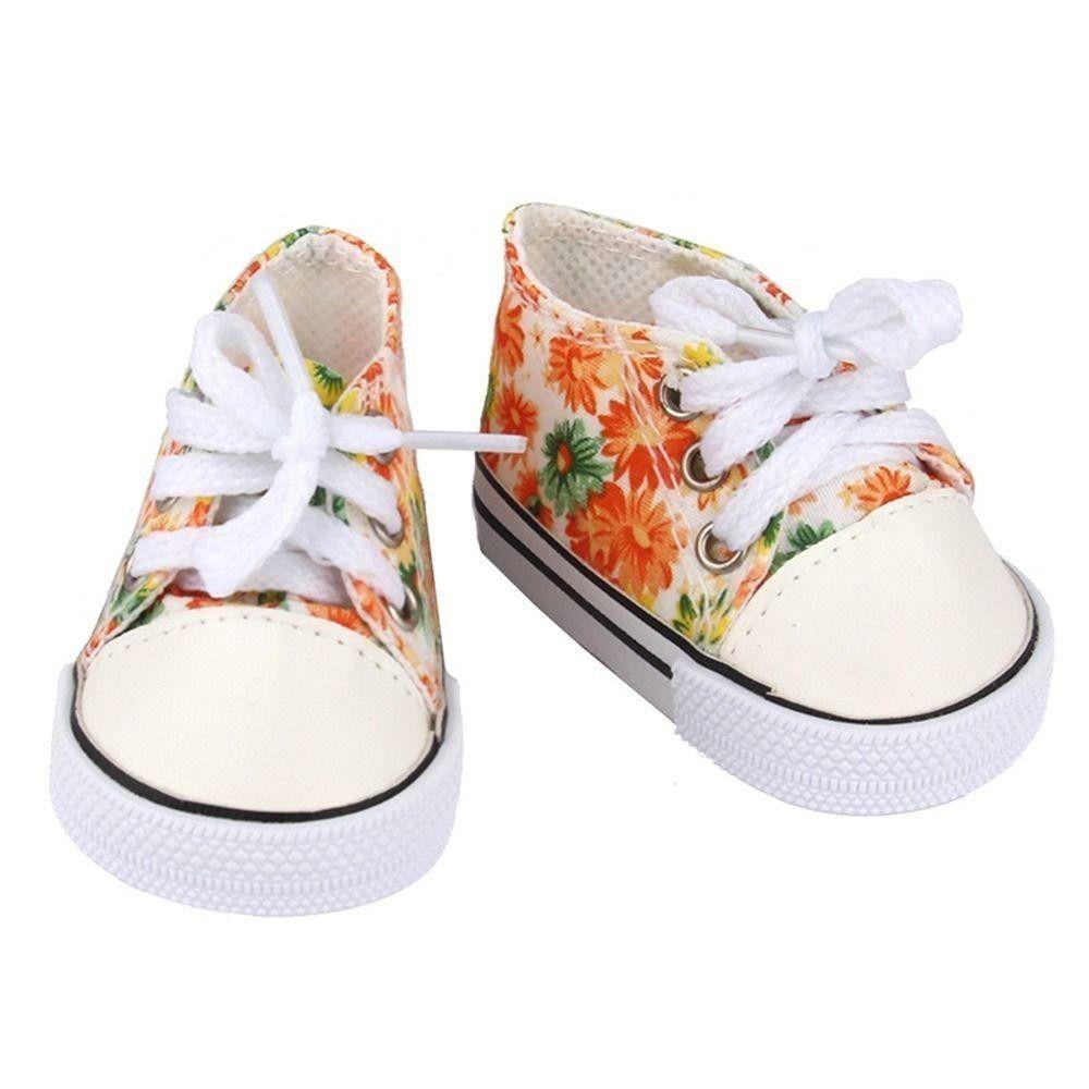 1 Pair Mini BJD Doll Shoes 7.5cm Doll Sneakers Sneakers Shoes Doll Canvas Shoes  DIY
