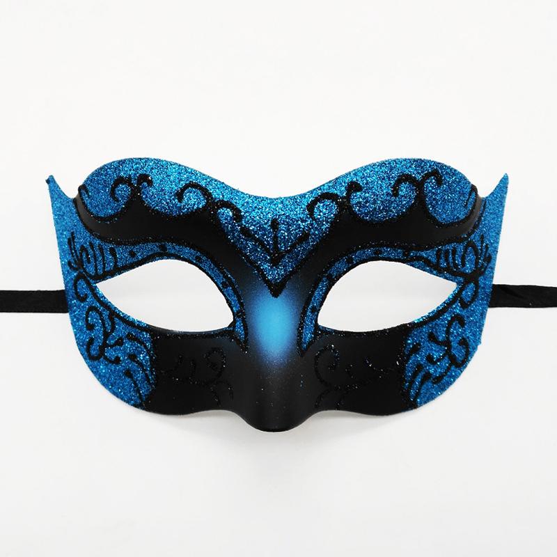 Glitter Half Face Masquerade Mask Woman Men Venice Mask Halloween Costume Accessories For Cosplay Party