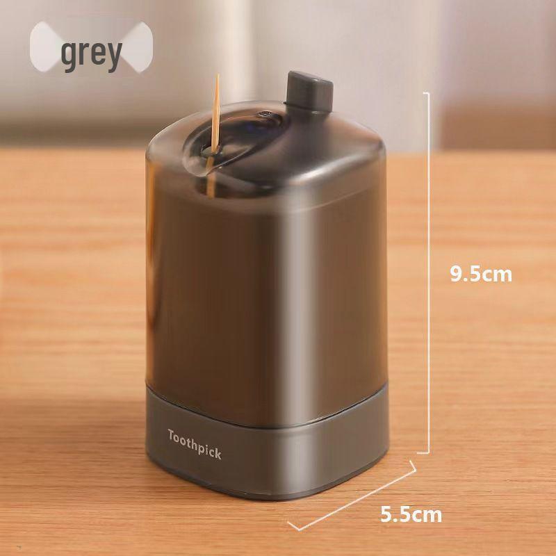 Luxurious Automatic Toothpick Dispenser: Elegant Pop-Up Design for Home or Kitchen. Portable and Stylish Storage Solution.