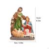 Birth of Jesus Figurine Christmas Statue Crafts Home Decoration Collection Ornament Desktop Resin
