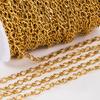 2Meter 1Meter 0.5Meter Link Chain Stainless Steel Twisted Chain Thick Grinding Chains for DIY Necklaces Body Jewelry Findings
