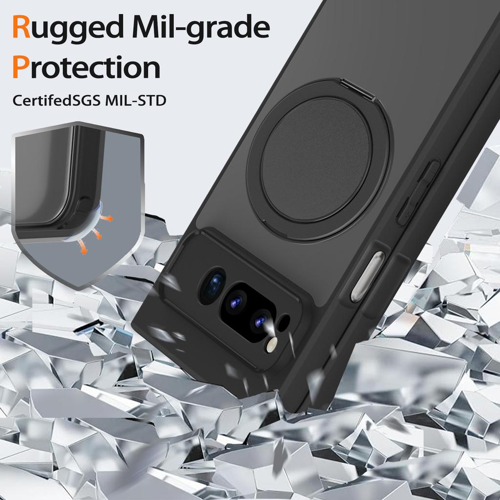 Pour Google Pixel Fold Étui Magnétique avec Support Mat Antichoc Housse de Téléphone Ultra-Mince Pliable Écran Spécialisé Anti