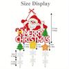 DIY Christmas Door Hanging Ornaments Santa, Snowflake &Jingle Bell Elements, for Christmas Decor